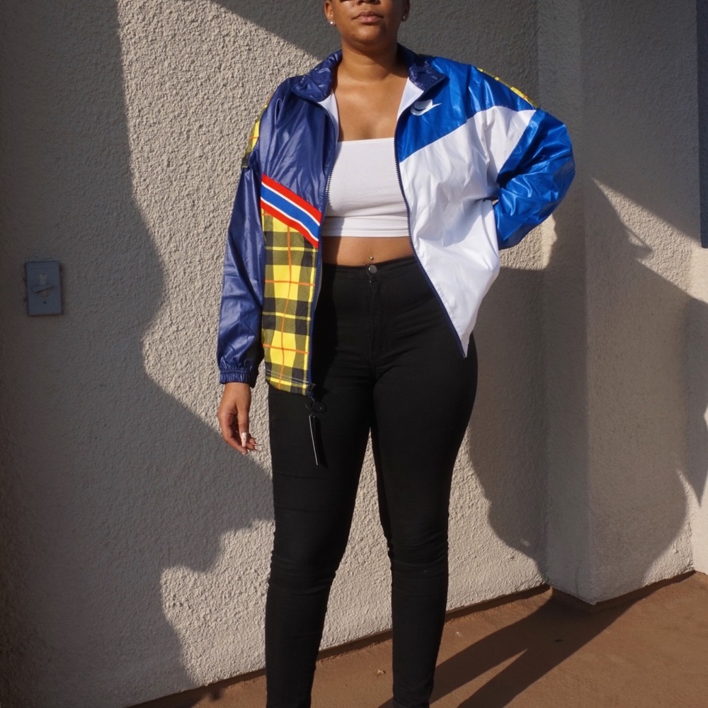 Nike Plaid Blue Jacket